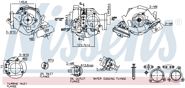 Turbolader Nissens 93680