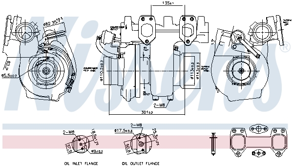 Turbolader Nissens 93692