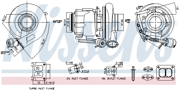 Turbolader Nissens 93717