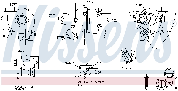 Turbolader Nissens 93729