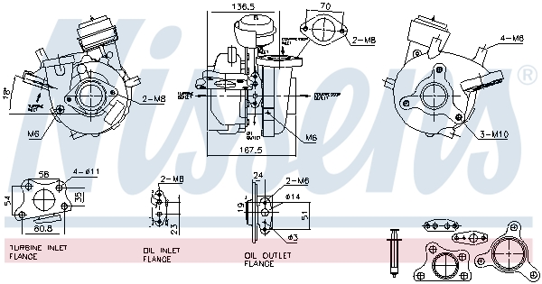 Turbolader Nissens 93731