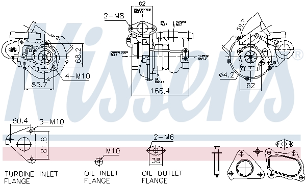 Turbolader Nissens 93732