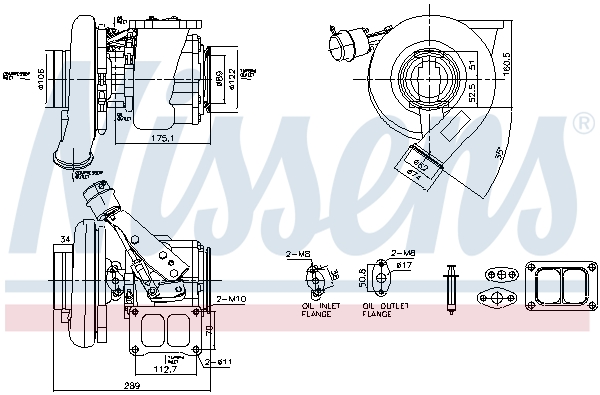 Turbolader Nissens 93739