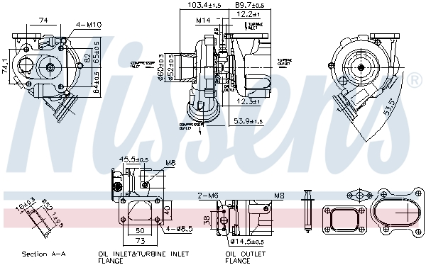 Turbolader Nissens 93764