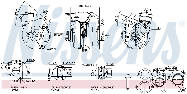 Turbolader Nissens 93779