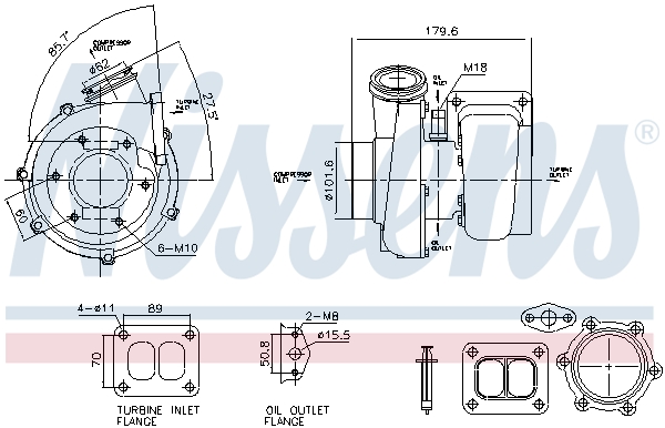 Turbolader Nissens 93782