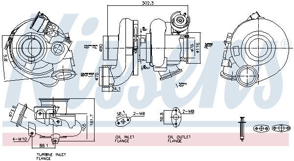 Turbolader Nissens 93787