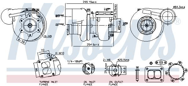 Turbolader Nissens 93791