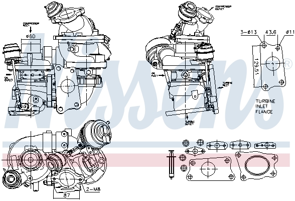 Turbocharger Nissens 93864