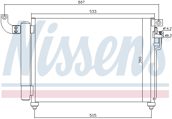 Nissens Airco condensor 940003