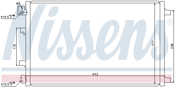 Nissens Airco condensor 940038