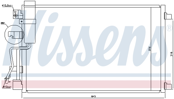 Nissens Airco condensor 940041