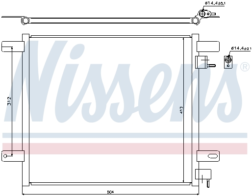 Nissens Airco condensor 940060