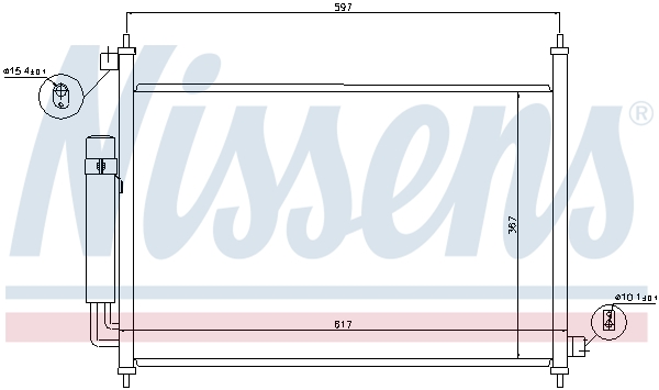 Nissens Airco condensor 940064