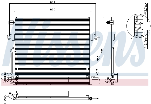 Nissens Airco condensor 940066