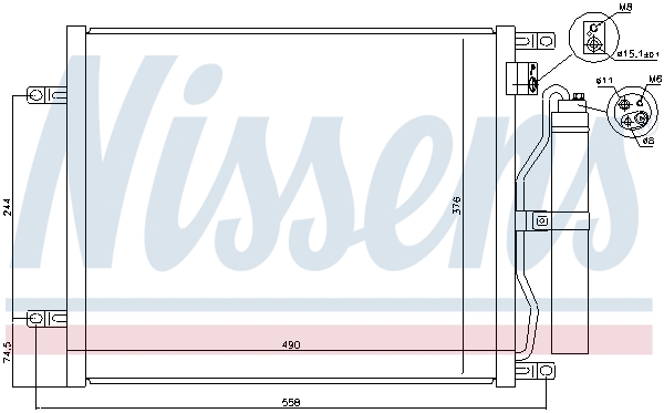 Nissens Airco condensor 940070