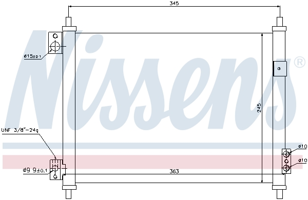 Nissens Airco condensor 940078