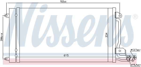 Nissens Airco condensor 940093