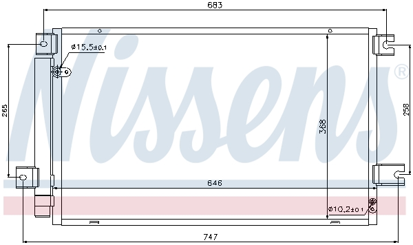 Airco condensor Nissens 940102