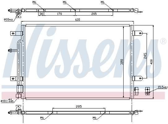 Nissens Airco condensor 940139