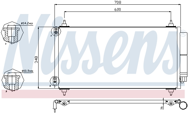 Nissens Airco condensor 940146