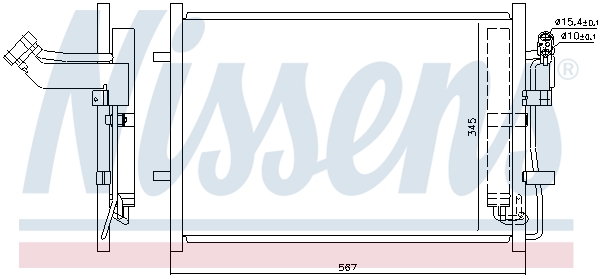 Nissens Airco condensor 940148