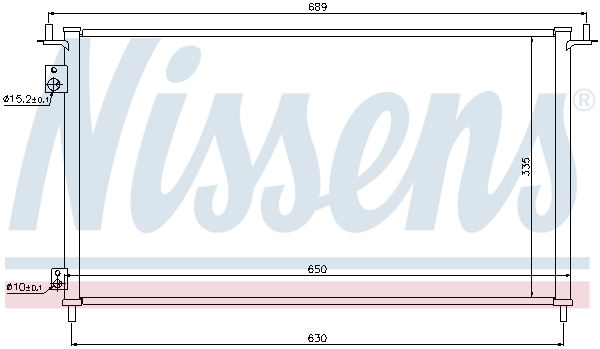 Nissens Airco condensor 940162