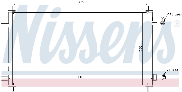 Nissens Airco condensor 940163