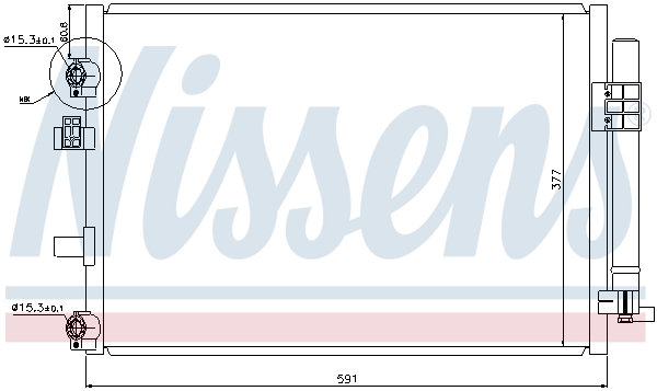 Nissens Airco condensor 940182