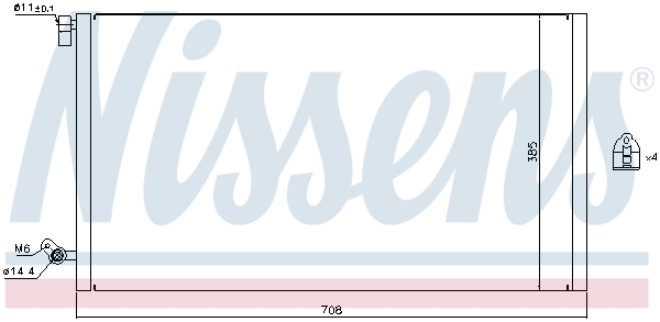 Airco condensor Nissens 940187