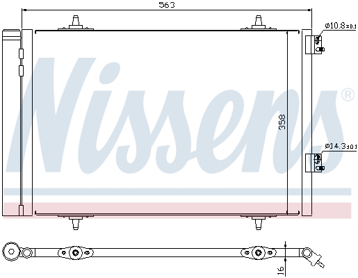 Nissens Airco condensor 940189