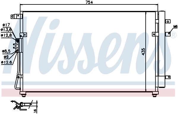 Nissens Airco condensor 940269