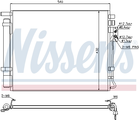 Nissens Airco condensor 940272