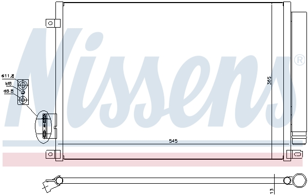 Nissens Airco condensor 940280