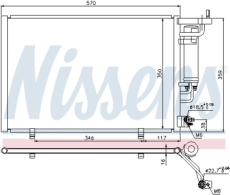 Nissens Airco condensor 940286