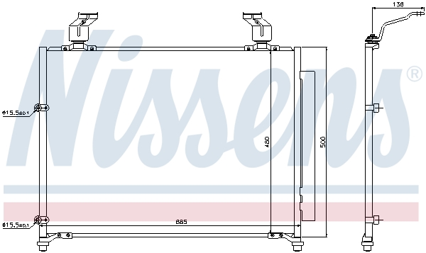 Nissens Airco condensor 940295