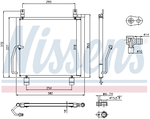 Nissens Airco condensor 940301