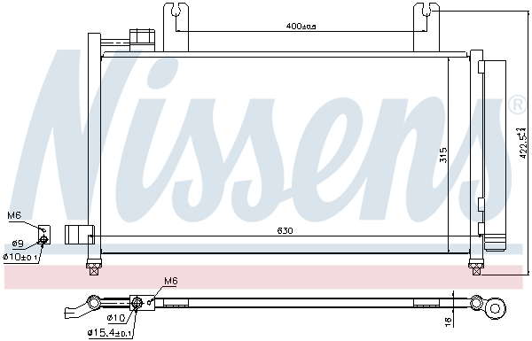 Nissens Airco condensor 940328