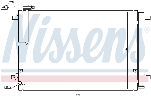Nissens Airco condensor 940329