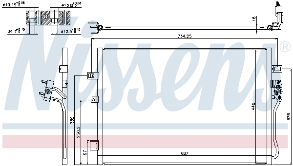 Nissens Airco condensor 940342