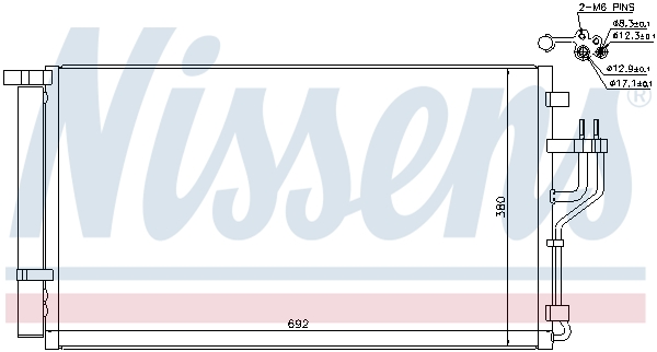 Nissens Airco condensor 940351