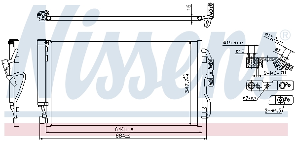 Nissens Airco condensor 940357