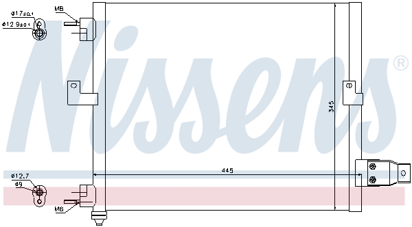 Nissens Airco condensor 94036
