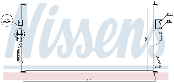 Nissens Airco condensor 940363