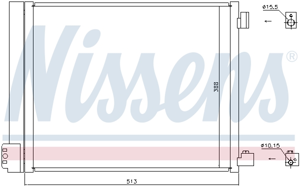 Nissens Airco condensor 940371