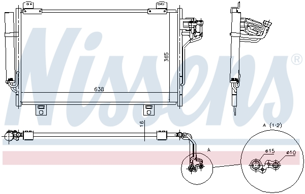 Nissens Airco condensor 940387