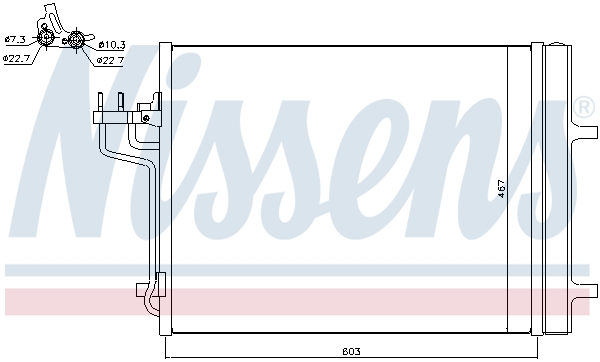 Nissens Airco condensor 940398