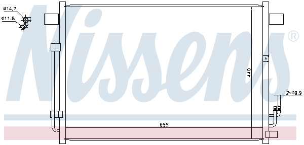 Nissens Airco condensor 940403
