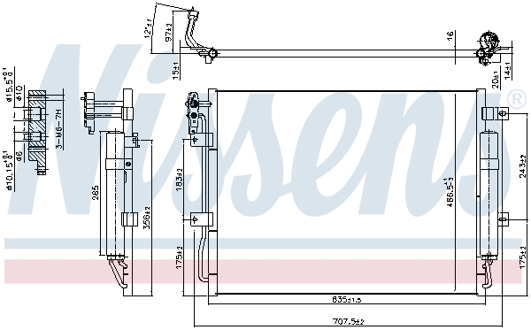 Nissens Airco condensor 940406