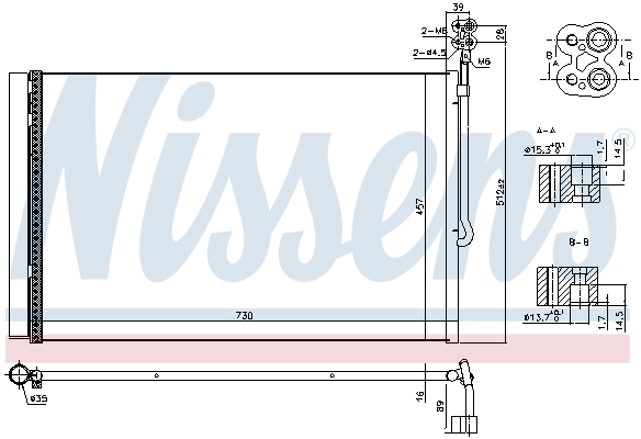 Nissens Airco condensor 940415